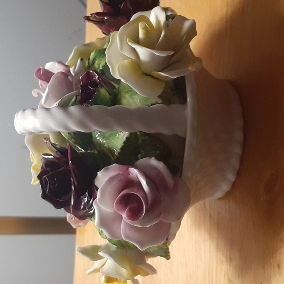 H B Radnor bone China Flower Basket - Picture 2 of 8